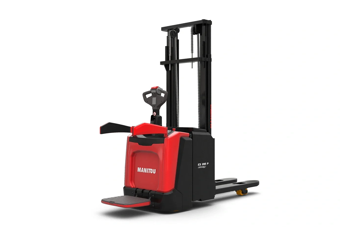 Manitou ES 3 Serien med gaffel och lyftmekanism.