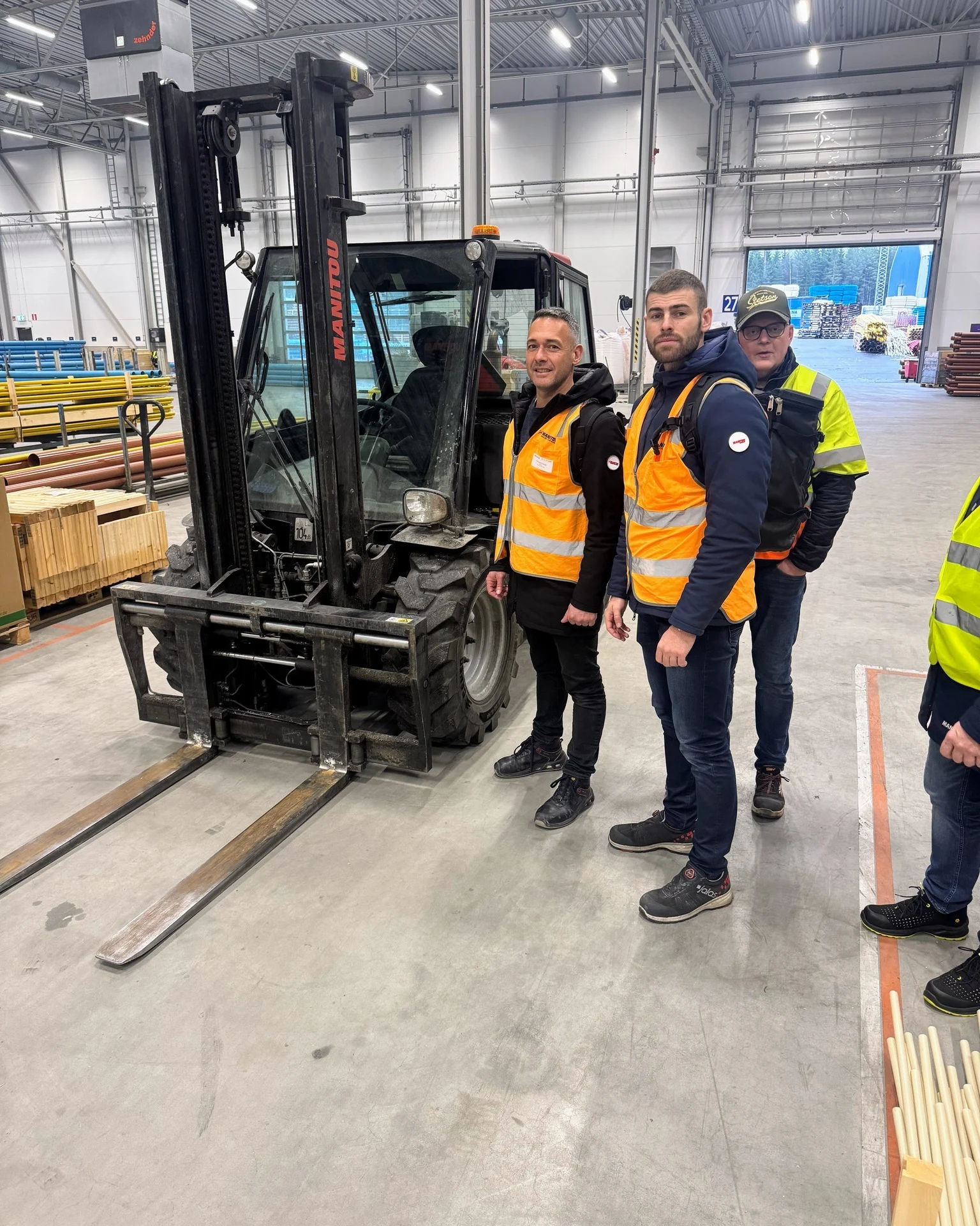 Utbildning och kundbesök med Manitou